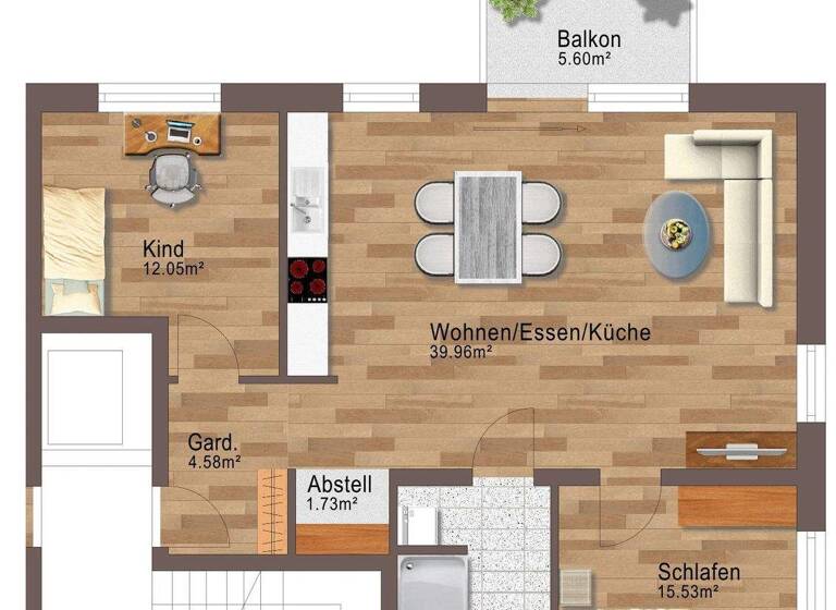 Wohnung zum Kauf provisionsfrei 369.900 € 3 Zimmer 85,5 m² frei ab 01.02.2027 Vöhringen 72189