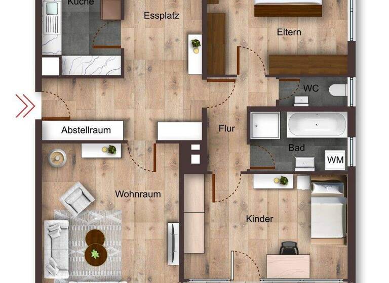 Wohnung zum Kauf 299.000 € 3,5 Zimmer 90 m² Hohenacker Waiblingen 71336
