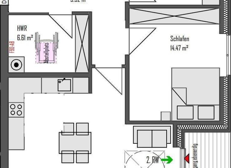 Wohnung zur Miete - Erstbezug 1.219 € 3 Zimmer 84,4 m² EG frei ab 01.04.2026 Hubert-Korte-Straße 7 Voxtrup Osnabrück 49086