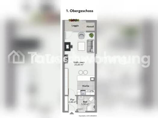 Wohnung zur Miete Tauschwohnung 350 € 1 Zimmer 38 m² Coerde Nord 48157