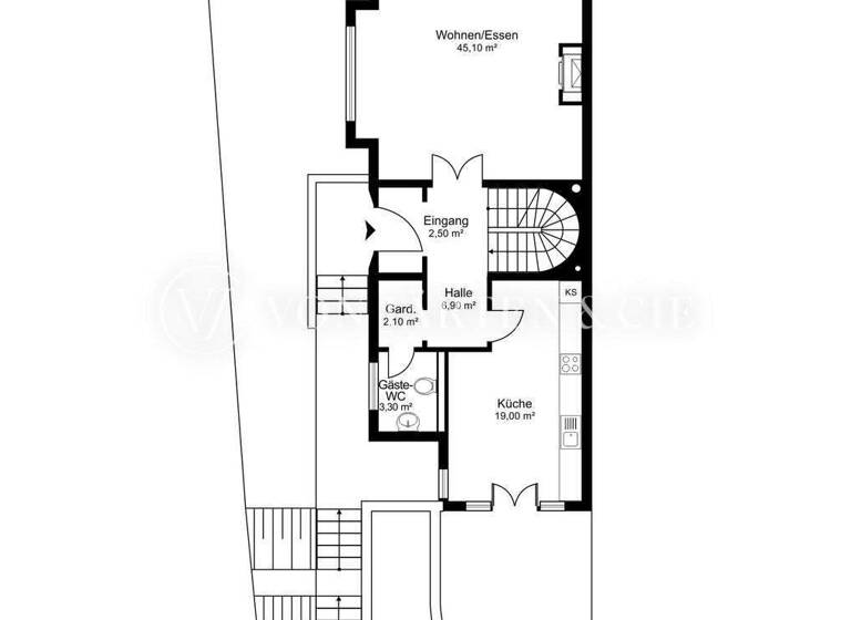 Maisonette zum Kauf 2.890.000 € 5 Zimmer 243 m² Nienstedten Hamburg 22609
