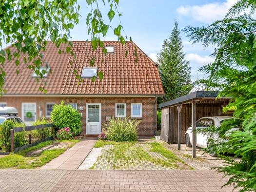 Doppelhaushälfte zum Kauf 329.000 € 4 Zimmer 103 m² 392 m² Grundstück Huxfeld Grasberg 28879