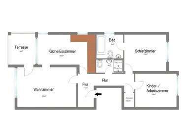 Wohnung zur Miete 1.100 € 3 Zimmer 96 m² 1. Geschoss frei ab sofort Brombach Lörrach 79541