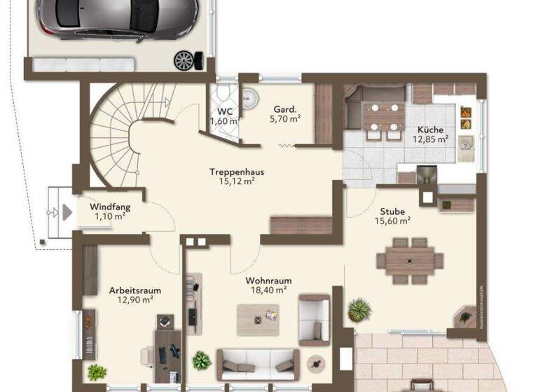 Wohnung zur Miete 2.100 € 5 Zimmer 166,6 m² Bruder Willram Straße 34 Wörgl 6300