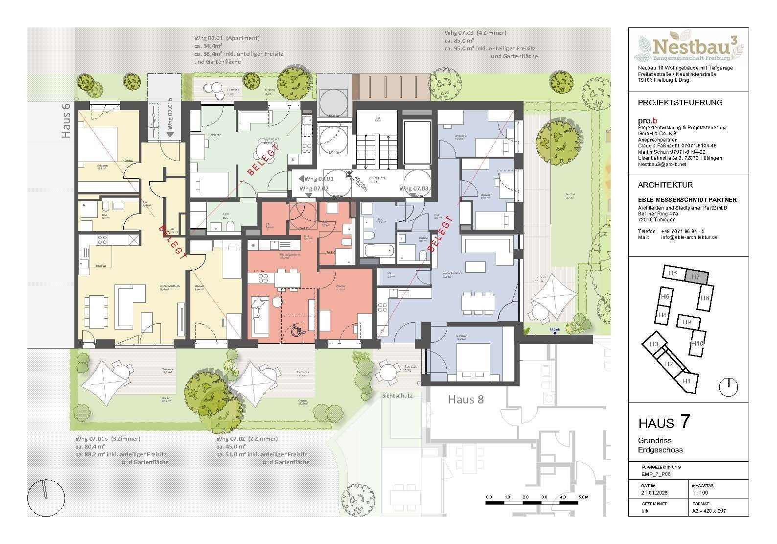 Terrassenwohnung zum Kauf provisionsfrei 278.000 € 2 Zimmer 51 m²<br/>Wohnfläche EG<br/>Geschoss ab sofort<br/>Verfügbarkeit Brühl - Güterbahnhof Freiburg im Breisgau 79106