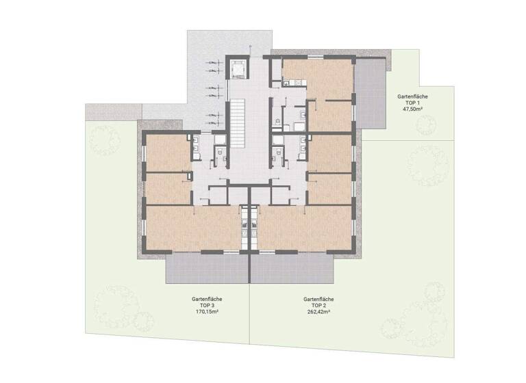 Wohnung zum Kauf - Erstbezug 449.000 € 3 Zimmer 92 m² EG Grafenstein 9131