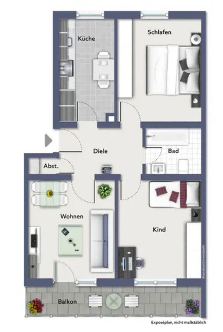 Wohnung zum Kauf provisionsfrei 209.000 € 3 Zimmer 69,5 m²<br/>Wohnfläche 1.<br/>Geschoss Stifterstr. 4 Oggersheim / Stadtbezirk 313 Ludwigshafen 67071