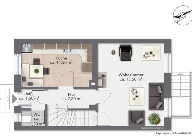 Reihenmittelhaus zum Kauf 245.000 € 3 Zimmer 63 m² 275 m² Grundstück Töging Töging am Inn 84513