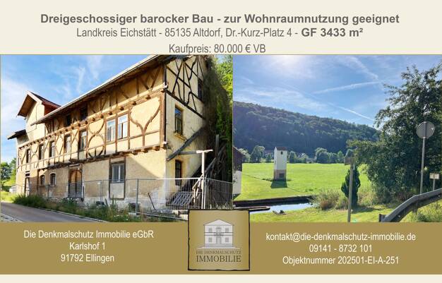 Haus zum Kauf 80.000 € 530 m² 3.433 m² Grundstück Altdorf Titting 85135