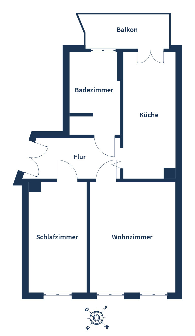 Wohnung zum Kauf 185.000 € 2 Zimmer 57,7 m²<br/>Wohnfläche EG<br/>Geschoss Lindenau Leipzig 04177