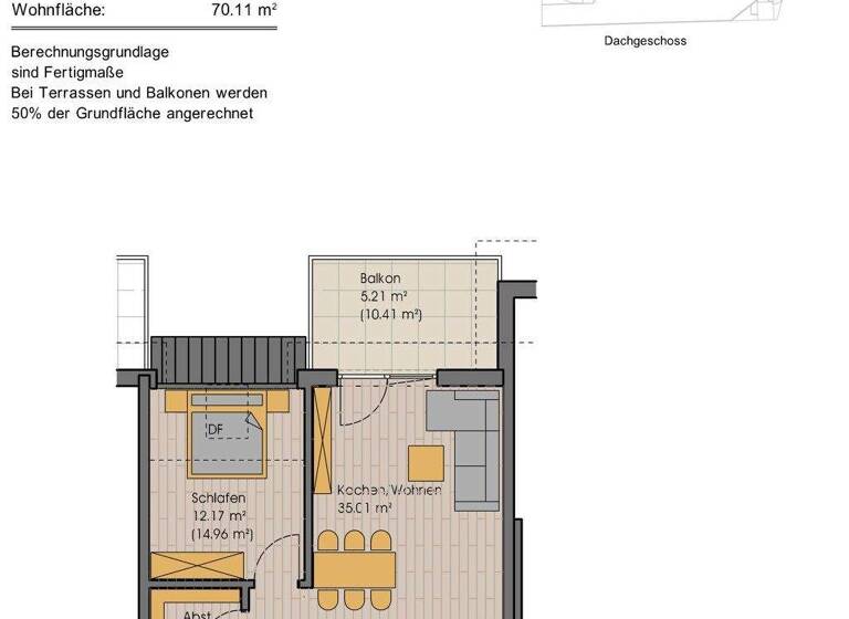 Wohnung zum Kauf - Erstbezug 325.000 € 2 Zimmer 70,1 m² Attenhausen Sontheim-Attenhausen 87776