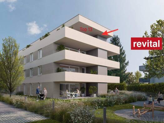 Terrassenwohnung zum Kauf - Erstbezug 659.000 € 3 Zimmer 70 m² 3. Geschoss Widum 32 Lustenau 6890