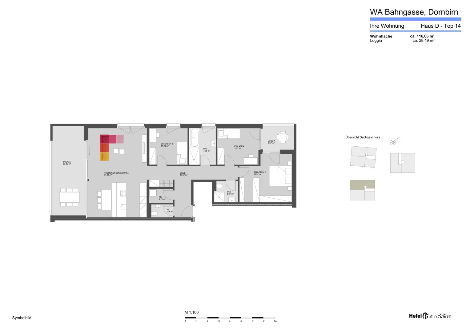 Wohnung zum Kauf 845.000 € 4 Zimmer 116,7 m²<br/>Wohnfläche 3.<br/>Geschoss Bahngasse 29-31 Dornbirn 6850