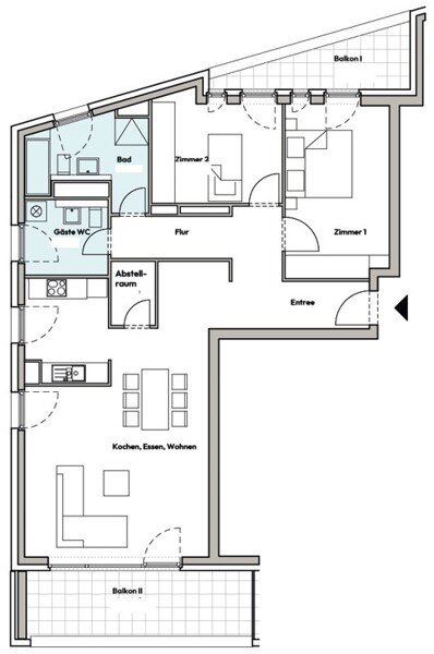 Wohnung zur Miete 2.563 € 3 Zimmer 115,4 m²<br/>Wohnfläche 3.<br/>Geschoss 01.01.2025<br/>Verfügbarkeit Gutleutstraße 289 Gutleutviertel Frankfurt-Gutleutviertel 60327