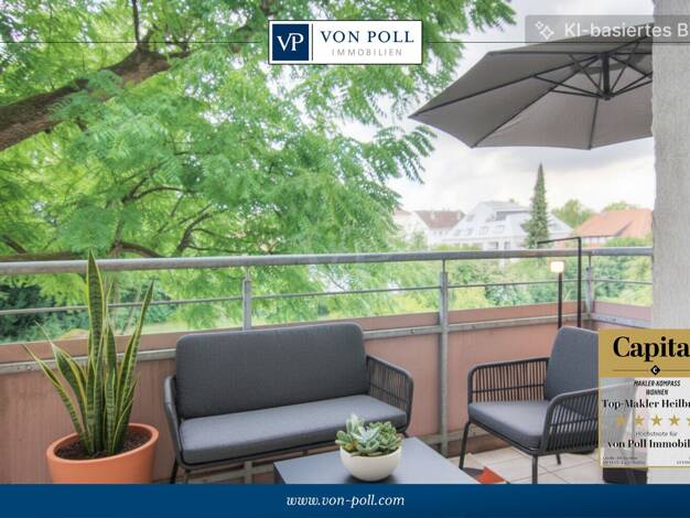Wohnung zum Kauf 158.000 € 2 Zimmer 50,5 m² Heilbronn 74072