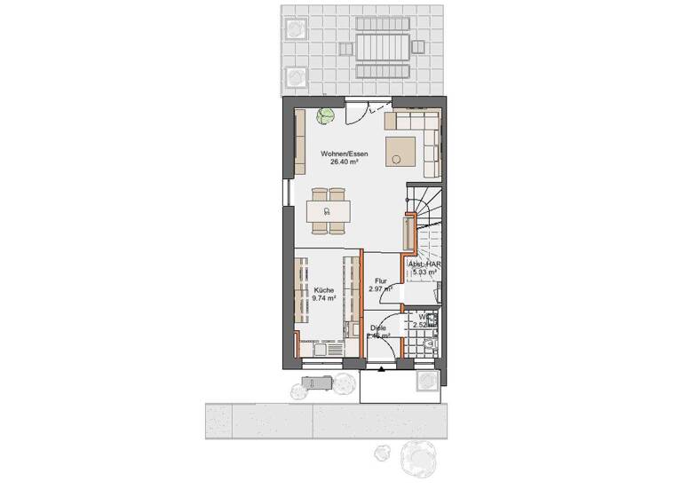Reihenendhaus zur Miete - Erstbezug 1.850 € 6 Zimmer 140 m² 200 m² Grundstück Veckerhagenerstr. 4 Ihringshausen Fuldatal 34233