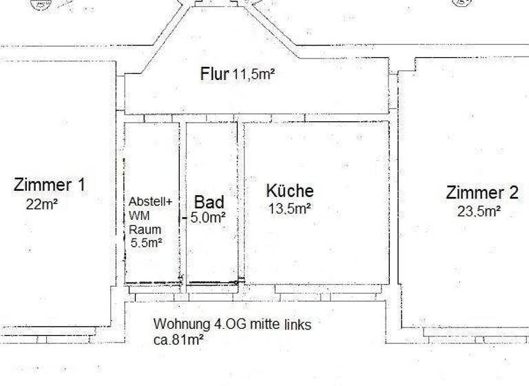Wohnung zur Miete 715 € 2 Zimmer 81 m² 3. Geschoss frei ab sofort Coppistr.38 Gohlis-Mitte Leipzig 04157