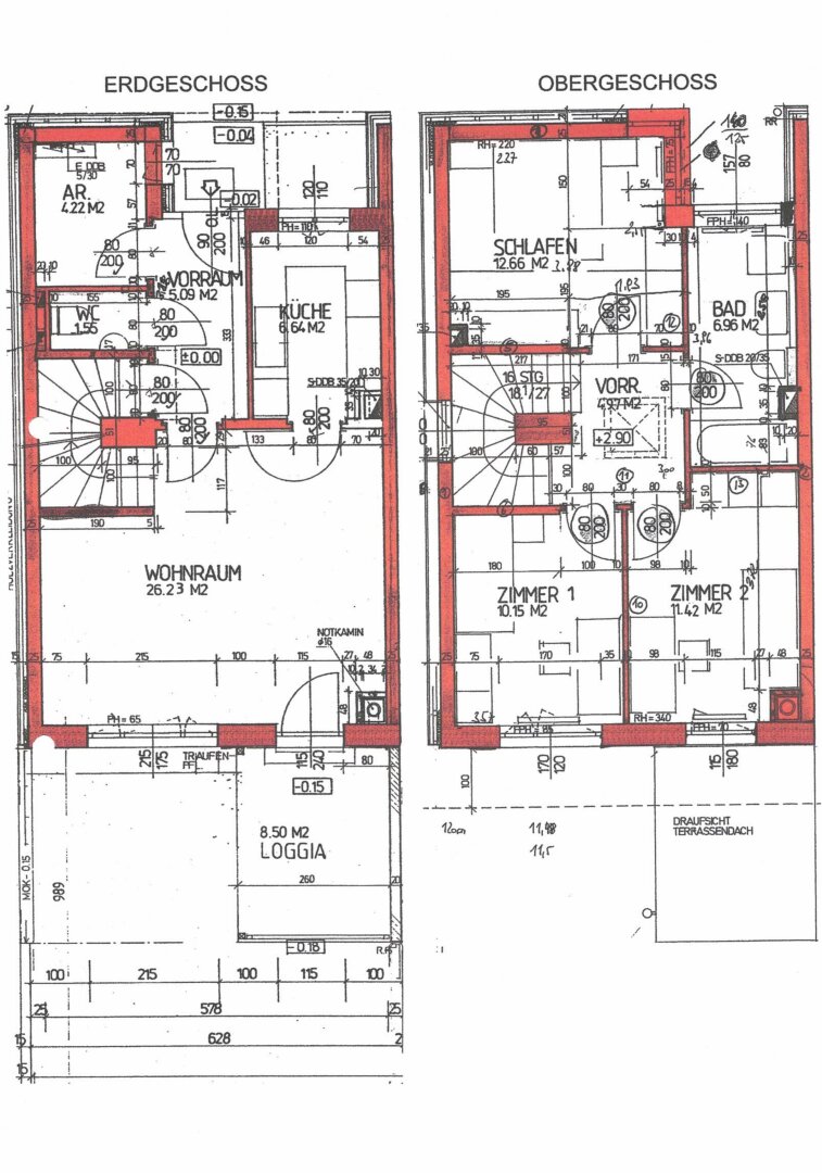 Reihenmittelhaus zum Kauf 275.000 € 4 Zimmer 90 m²<br/>Wohnfläche Dörfl 4840