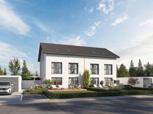 Doppelhaushälfte zum Kauf - Erstbezug provisionsfrei 755.000 € 5 Zimmer 203 m² 413,9 m² Grundstück Adlkofen Adlkofen 84166