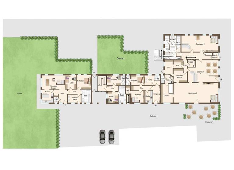 Wohn- und Geschäftshaus zum Kauf als Kapitalanlage geeignet 1.037,9 m² 4.063 m² Grundstück Haltern Belm 49191