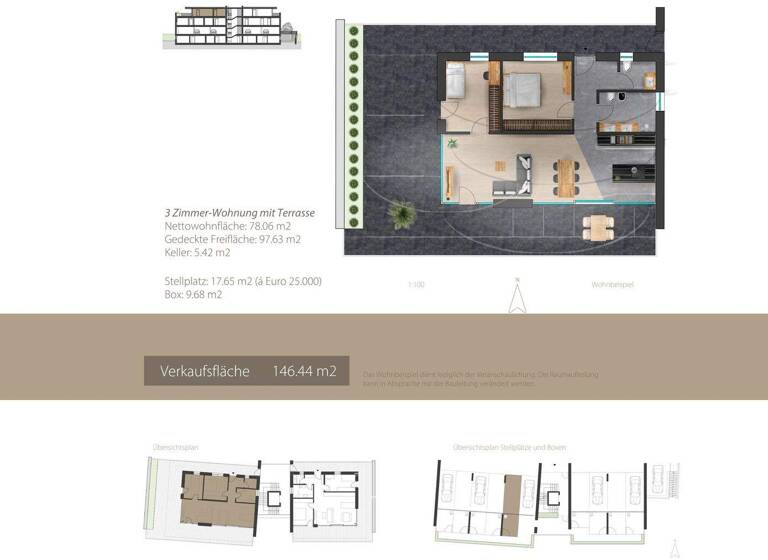 Wohnung zum Kauf - Erstbezug 555.000 € 3 Zimmer 78,1 m² 3. Geschoss frei ab 01.08.2026 Mühlbachweg Schlanders 39028
