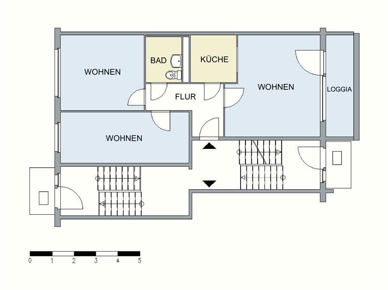 Wohnung zur Miete 316 € 3 Zimmer 62,8 m²<br/>Wohnfläche 2.<br/>Geschoss Uns Hüsung 20 Datzeviertel Neubrandenburg 17034