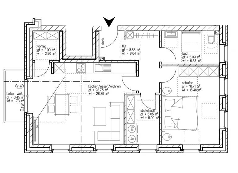 Wohnung zum Kauf 280.000 € 4 Zimmer 70,1 m²<br/>Wohnfläche Remels Uplengen / Remels 26670