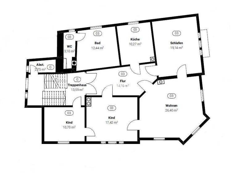 Wohnung zur Miete 860 € 4 Zimmer 114,9 m² Gotha 99867