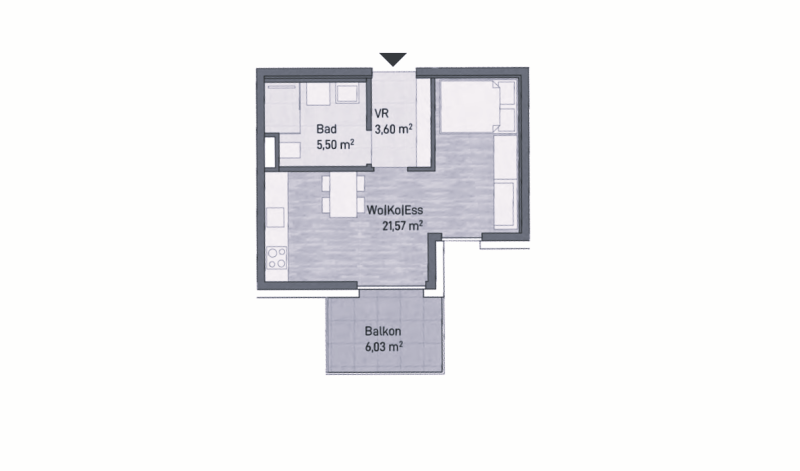 Wohnung zum Kauf provisionsfrei 159.432 € 1 Zimmer 30,7 m²<br/>Wohnfläche Sankt Leonhard Graz Jakomini 8010