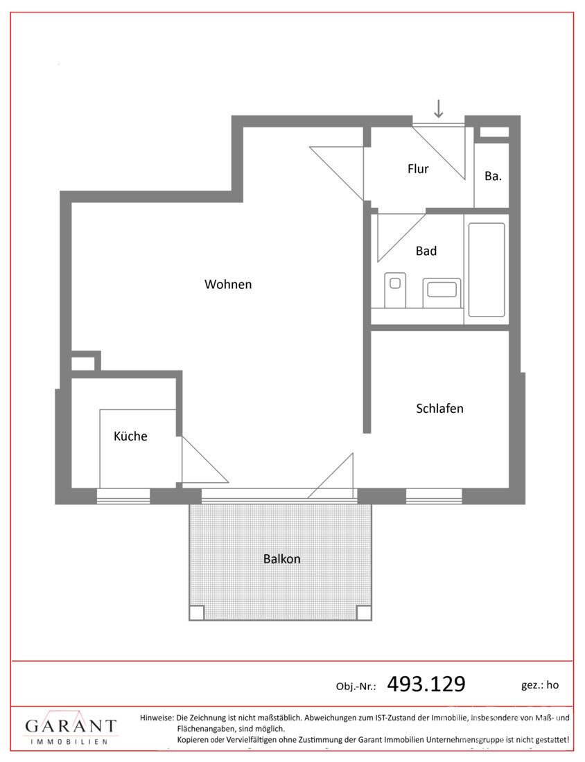 Wohnung zum Kauf 94.800 € 1,5 Zimmer 39 m²<br/>Wohnfläche 3.<br/>Geschoss Taucha Taucha 04425