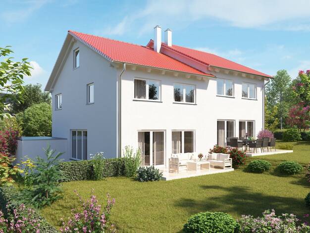 Doppelhaushälfte zum Kauf - Erstbezug 569.000 € 5 Zimmer 135 m² 275 m² Grundstück frei ab sofort Starenweg 6 Michelbach Michelbach an der Bilz 74544