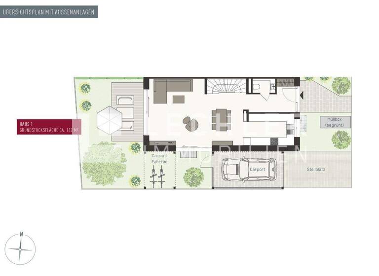 Doppelhaushälfte zum Kauf - Erstbezug 930.000 € 6 Zimmer 145 m² 182 m² Grundstück Kornwestheim 70806