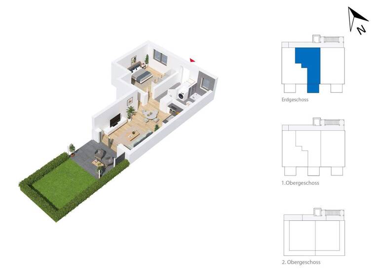 Wohnung zur Miete 690 € 2 Zimmer 57,1 m² frei ab 01.05.2026 Salching 94330