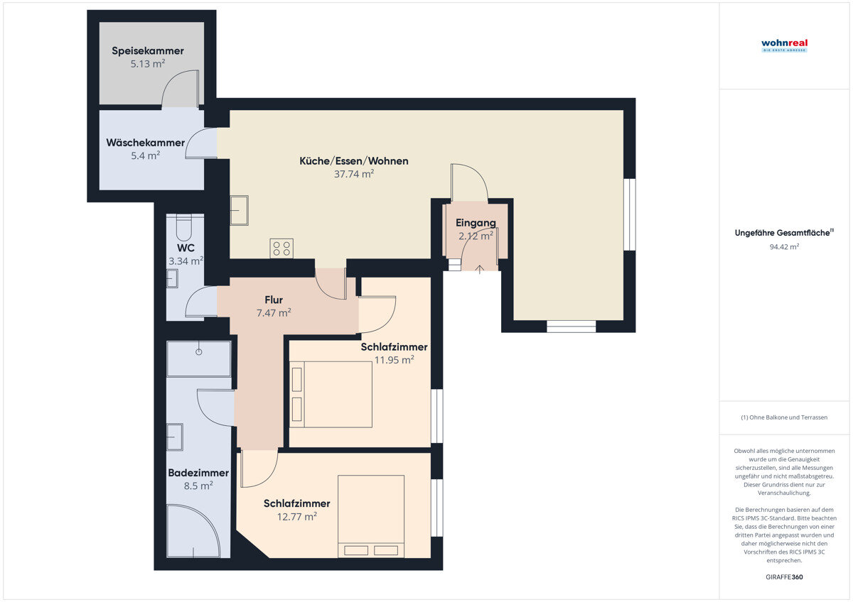 Wohnung zum Kauf 217.000 € 3 Zimmer 94,4 m²<br/>Wohnfläche Gmünd / Treffenboden 9853