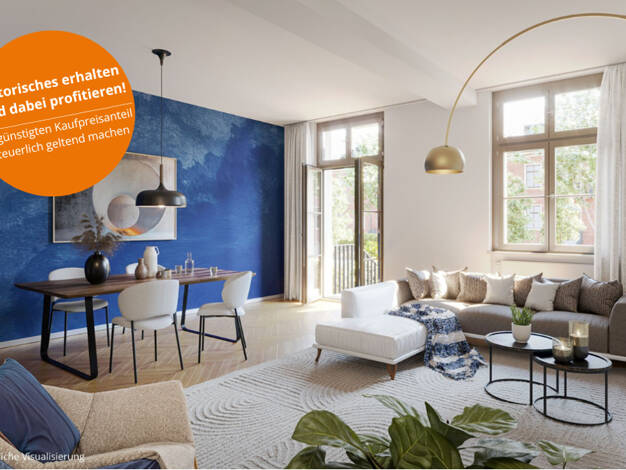 Wohnung zum Kauf - Neubau 355.000 € 1,5 Zimmer 43,1 m² 1. Geschoss Schwedische Allee 25 Krampnitz Potsdam 14476