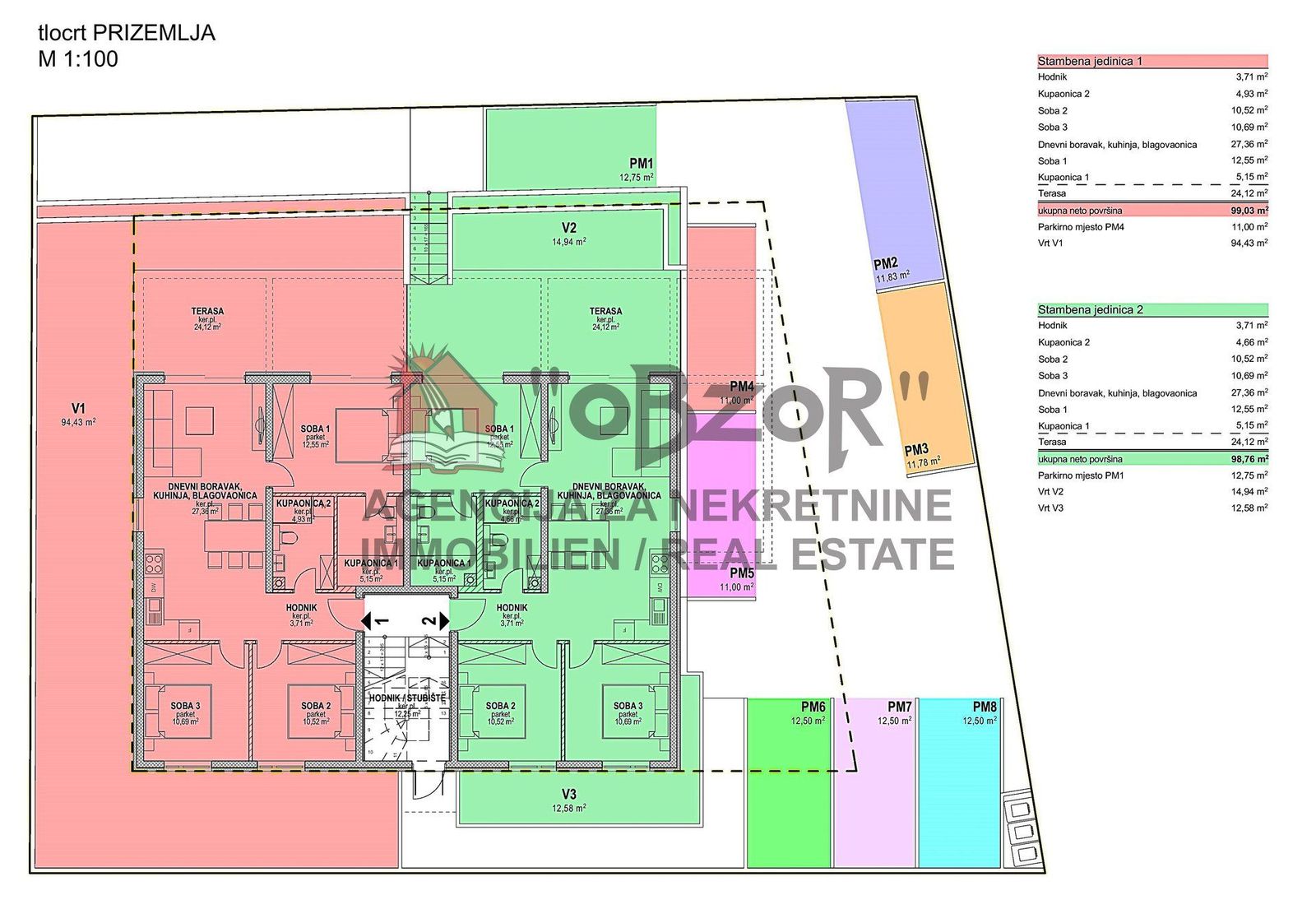 Wohnung zum Kauf 312.800 € 3 Zimmer 99 m²<br/>Wohnfläche Povljana 23249