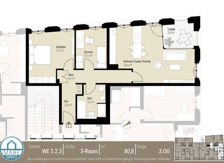 Wohnung zur Miete - Erstbezug 1.414 € 3 Zimmer 80,8 m² 3. Geschoss frei ab sofort Ringstraße 6 Innere Altstadt Dresden 01067