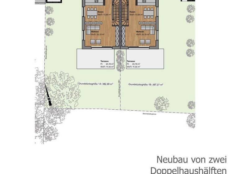 Doppelhaushälfte zum Kauf - Erstbezug provisionsfrei 980.000 € 6 Zimmer 176,5 m² 388 m² Grundstück Goethestraße 14 Baiersdorf 91083