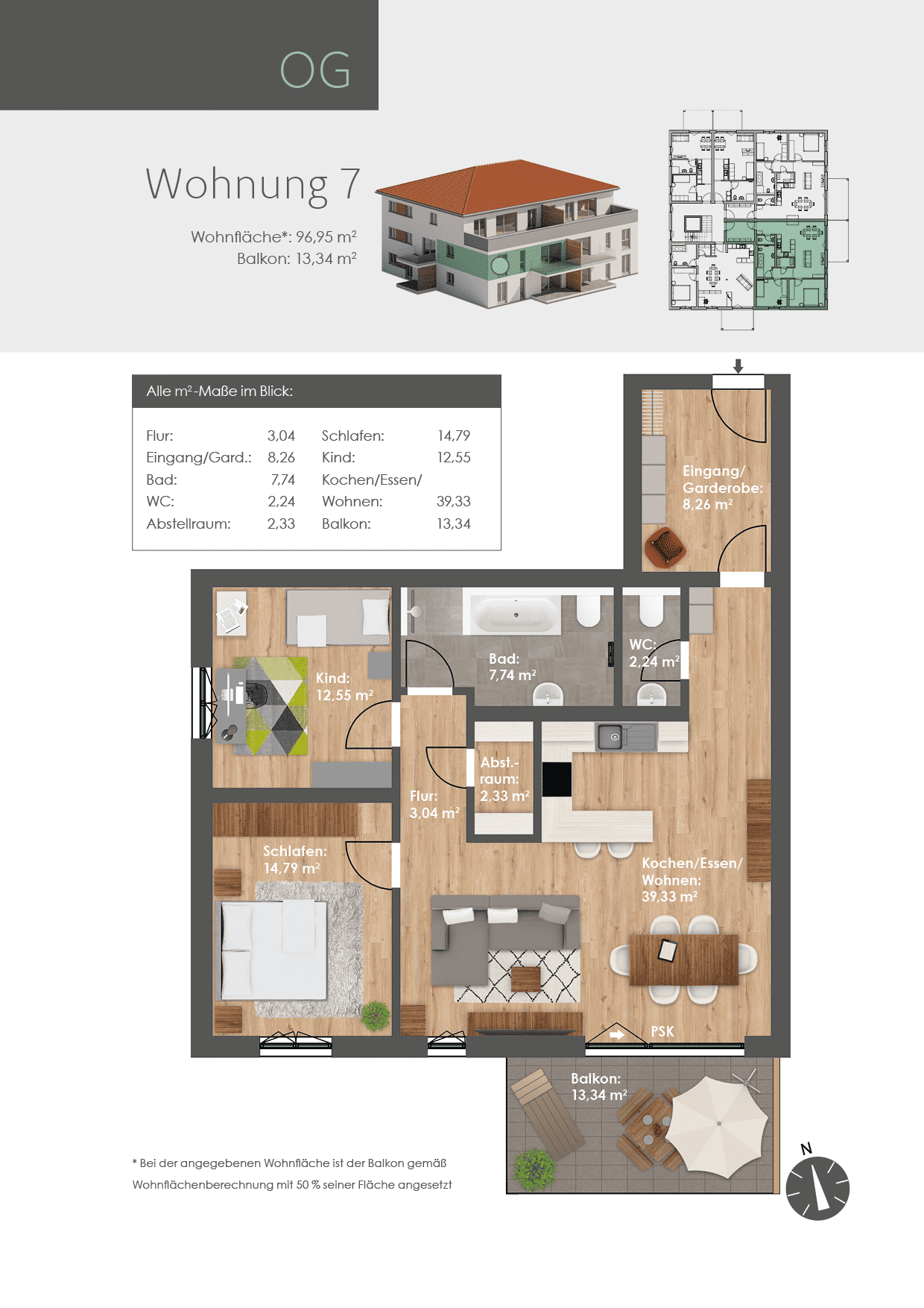 Wohnung zum Kauf provisionsfrei 421.700 € 3 Zimmer 97 m²<br/>Wohnfläche Krampelmühlweg 3 Dietfurt Dietfurt 92345