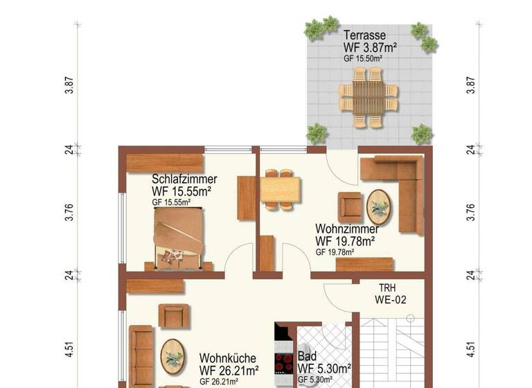 Wohnung zum Kauf 479.000 € 6 Zimmer 126 m² Ettlingen 76275