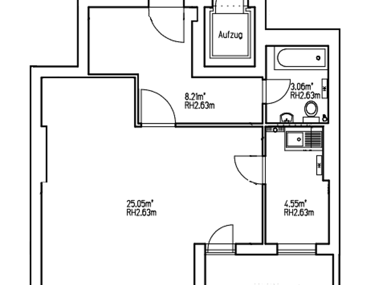 Studio zum Kauf provisionsfrei 271.188 € 1 Zimmer 43,4 m² 5. Geschoss Moabit Berlin 10553