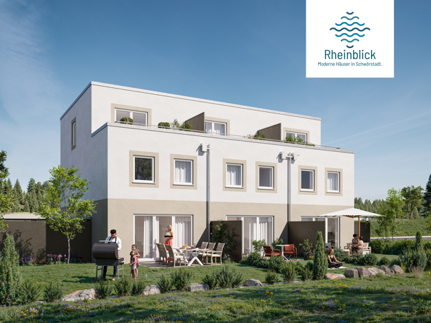 Reihenmittelhaus zum Kauf - Neubau provisionsfrei 544.000 € 5 Zimmer 133 m² 194 m² Grundstück Rheinbadstraße Schwörstadt Schwörstadt 79739