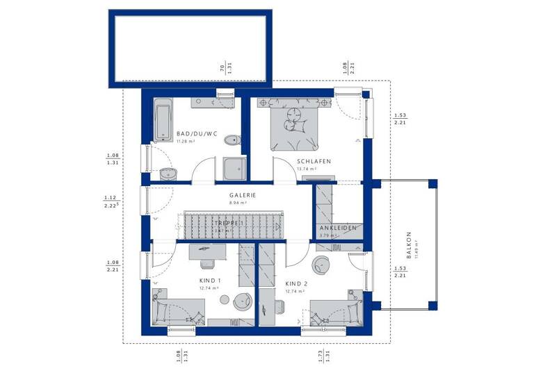Haus zum Kauf provisionsfrei 715.665 € 5 Zimmer 165 m² 965 m² Grundstück Aull 56130