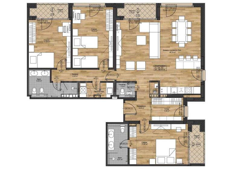 Studio zum Kauf 467.720 € 4 Zimmer 212,6 m² Sofia