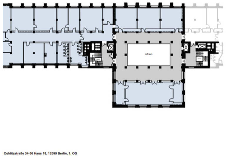 Bürofläche zur Miete provisionsfrei 14,50 € 927,2 m²<br/>Bürofläche Tempelhof Berlin 12099