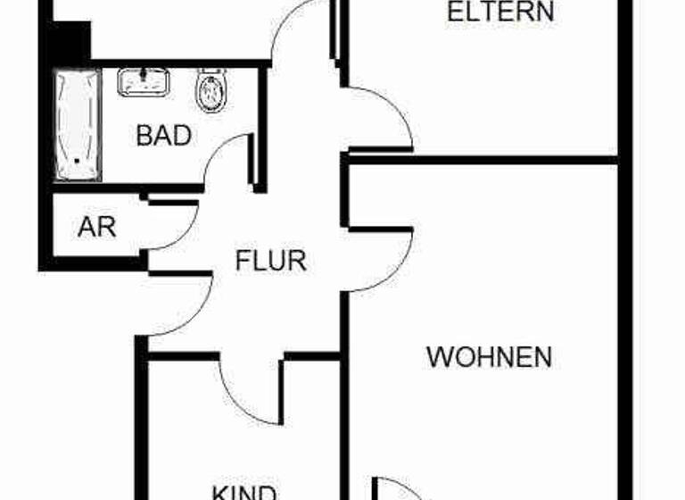 Wohnung zur Miete 594 € 3 Zimmer 70 m² frei ab 28.03.2026 Innsbruckstr. 81 Brechten Dortmund 44339