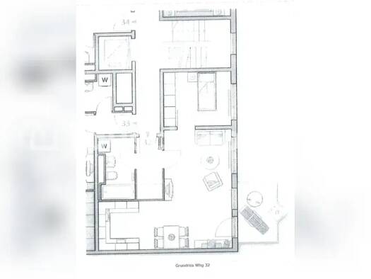 Wohnung zur Miete Tauschwohnung 1.045 € 2 Zimmer 53 m² 2. Geschoss Altstadt-Lehel München 80538