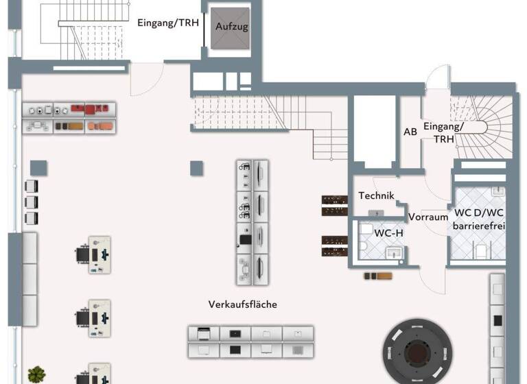 Ausstellungsfläche zur Miete - Erstbezug 5.500 € 1 Zimmer 212 m² Verkaufsfläche teilbar ab 212 m² Balingen 72336