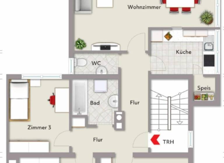 Wohnung zur Miete 1.750 € 4 Zimmer 95 m² Geschoss 2/3 frei ab sofort Fürstenberg Konstanz 78467