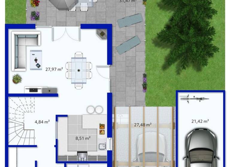 Doppelhaushälfte zum Kauf 479.000 € 5 Zimmer 149,7 m² 295 m² Grundstück Kirchardt 74912